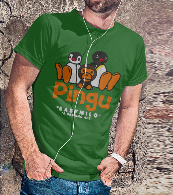 Pingu Baby Milo A Bathing Ape Collaboration T-Shirt