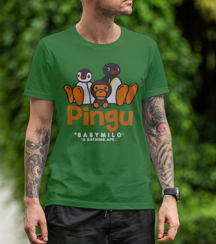 Pingu Baby Milo A Bathing Ape Collaboration T-Shirt