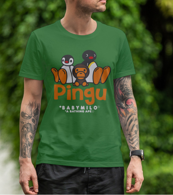 Pingu Baby Milo A Bathing Ape Collaboration T-Shirt