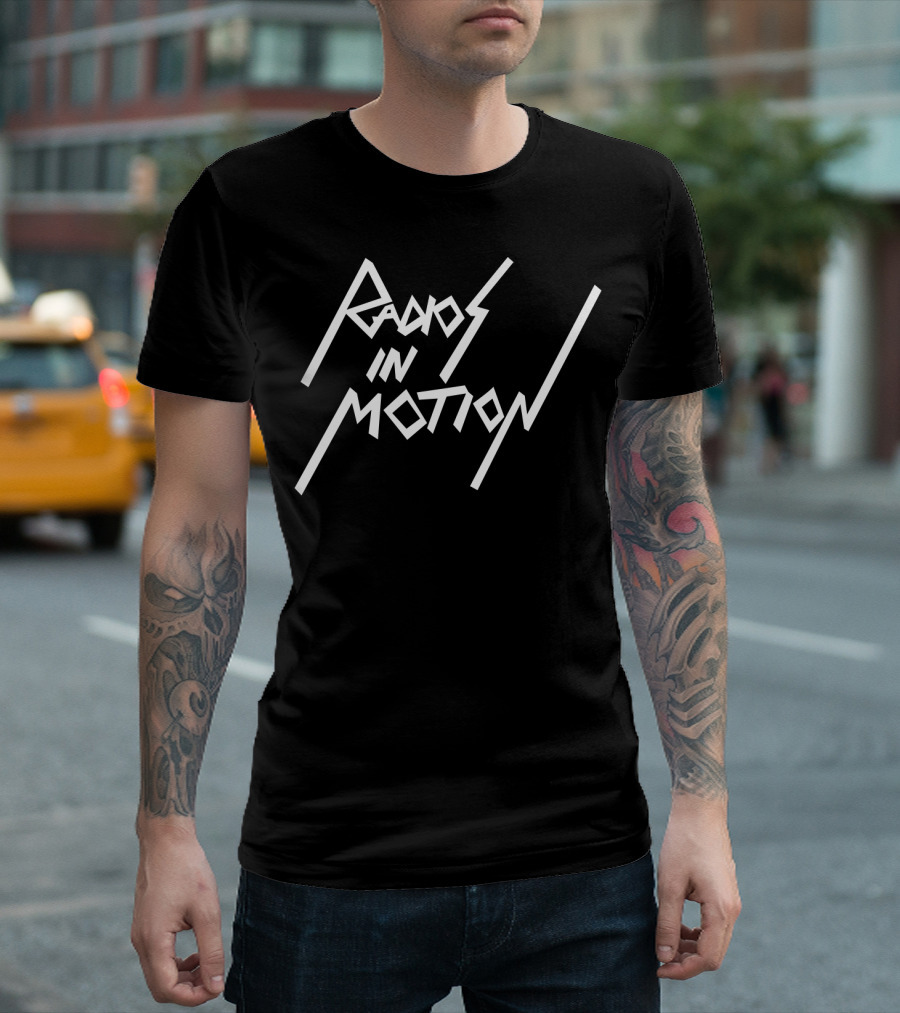 Radios in Motion Band Music Typography T-Shirt