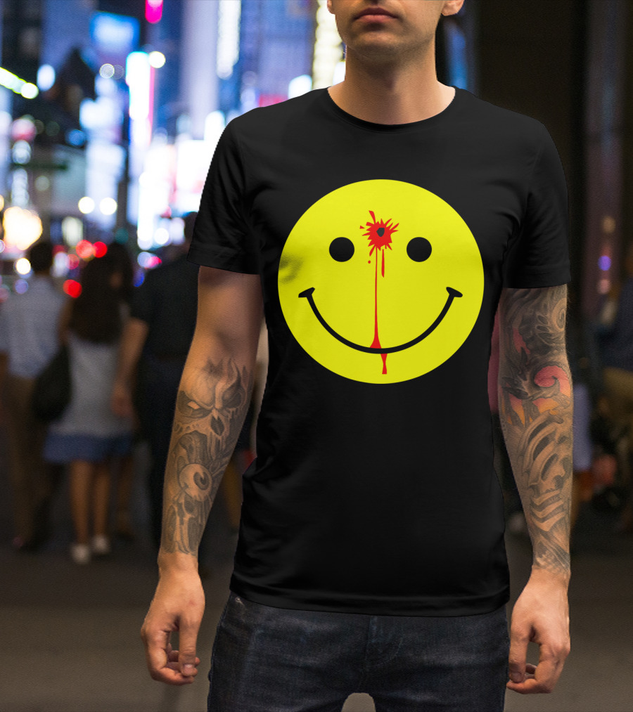 Have A Nice Day Smiley Face Blood Splatter T-Shirt