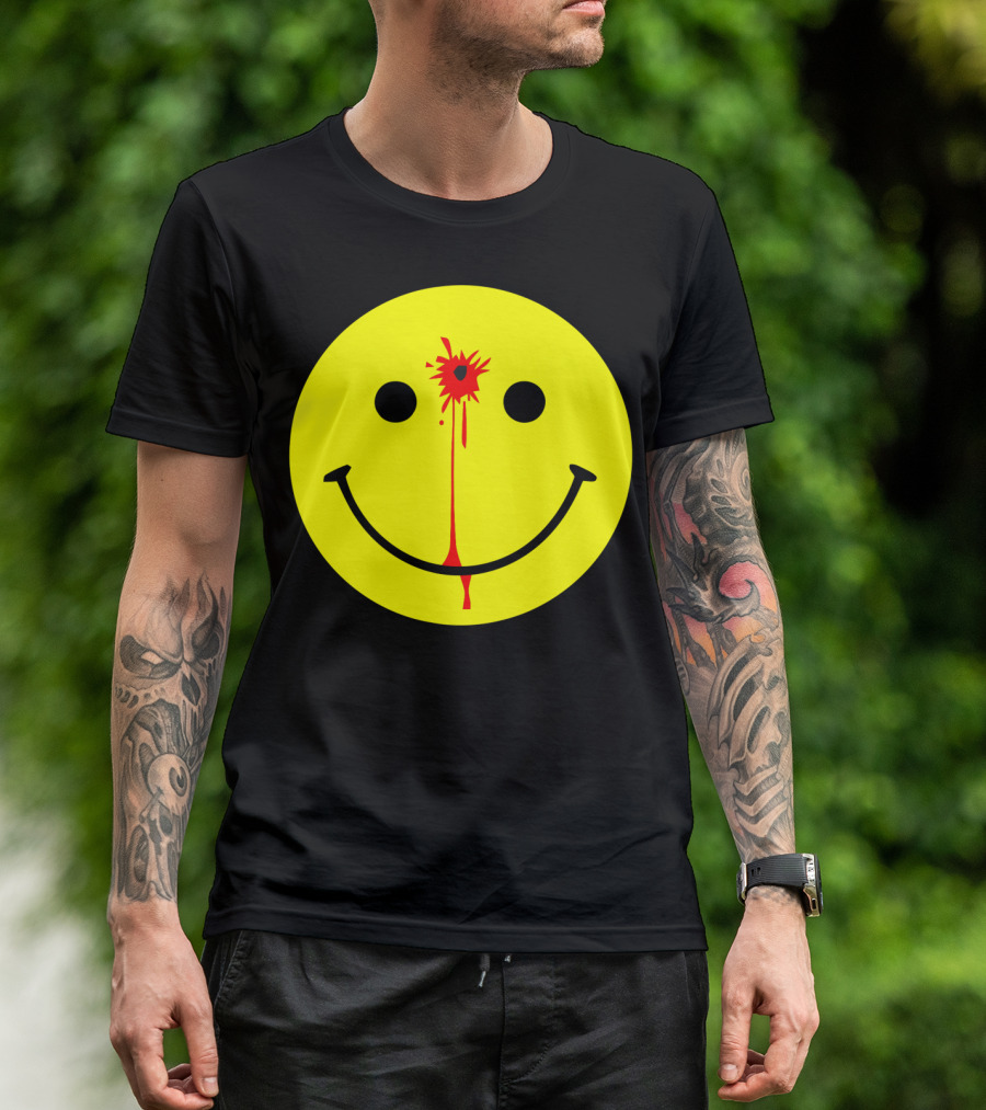 Have A Nice Day Smiley Face Blood Splatter T-Shirt
