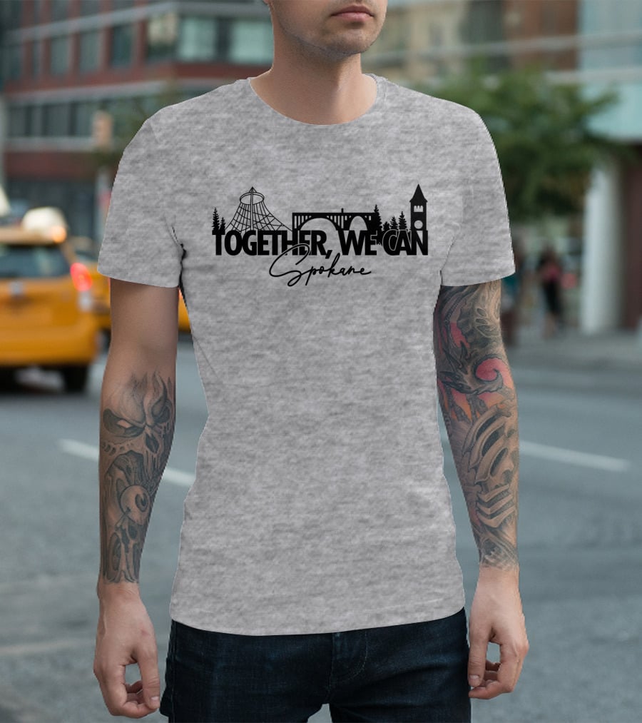 Together We Can Spokane Landmarks Collaboration T-Shirt