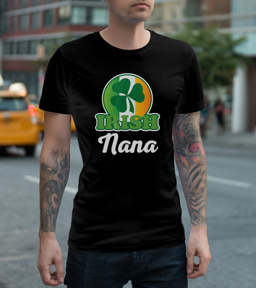 Irish Nana Shamrock St Patricks T-Shirt
