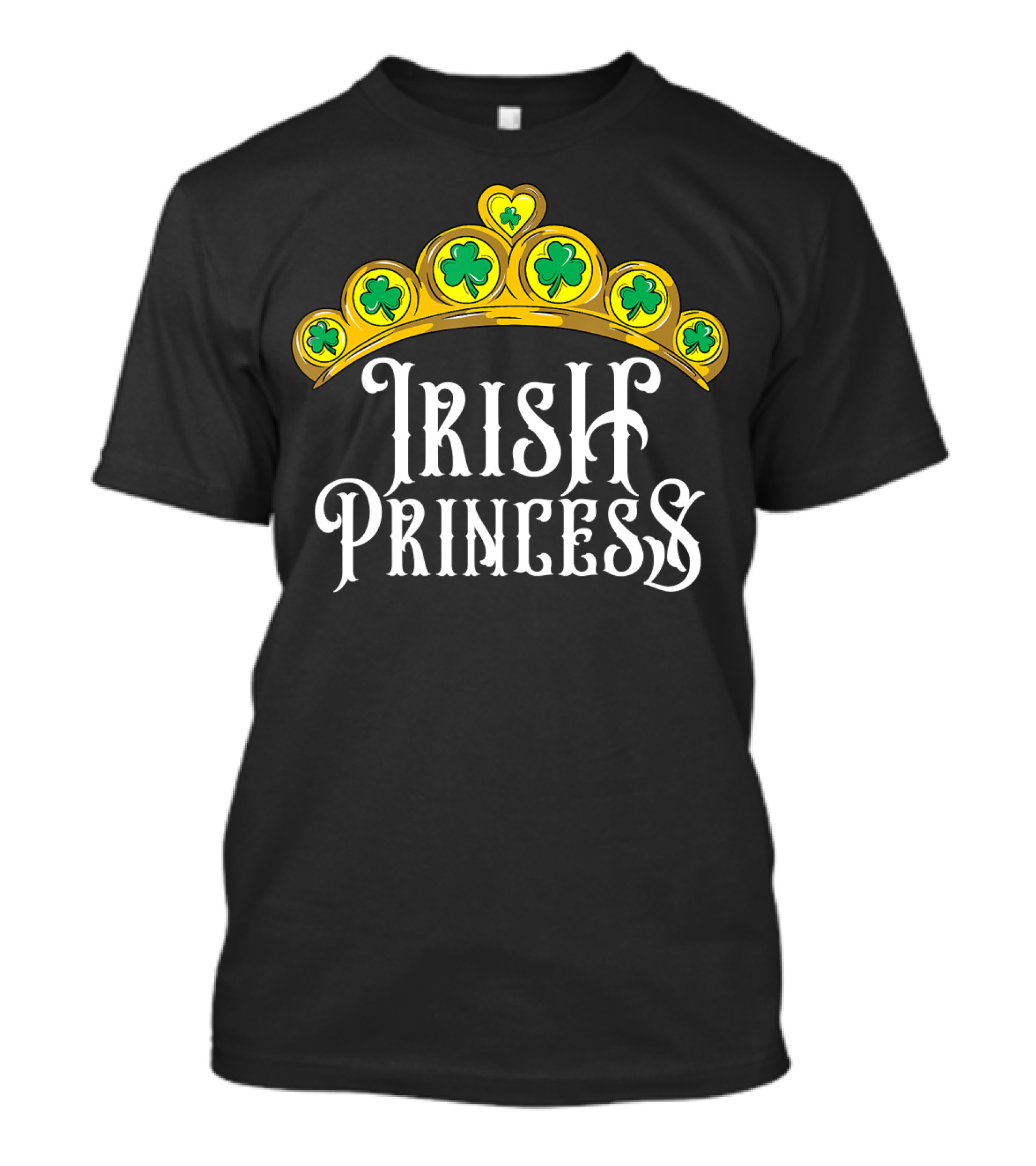 Irish Princess Shamrock Crown T-Shirt
