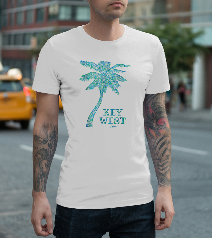Key West JCombs Palm Tree Florida T-Shirt