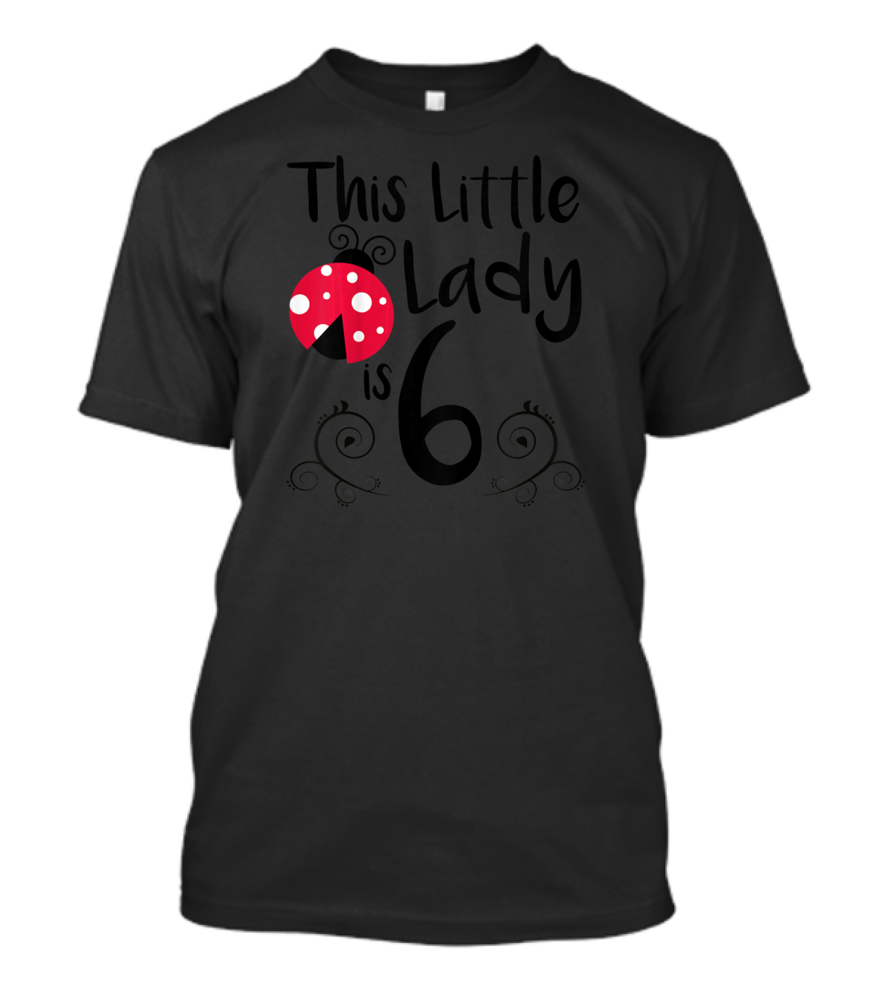 This Little Ladybug Is 6 Years Old Birthday Party T-Shirt