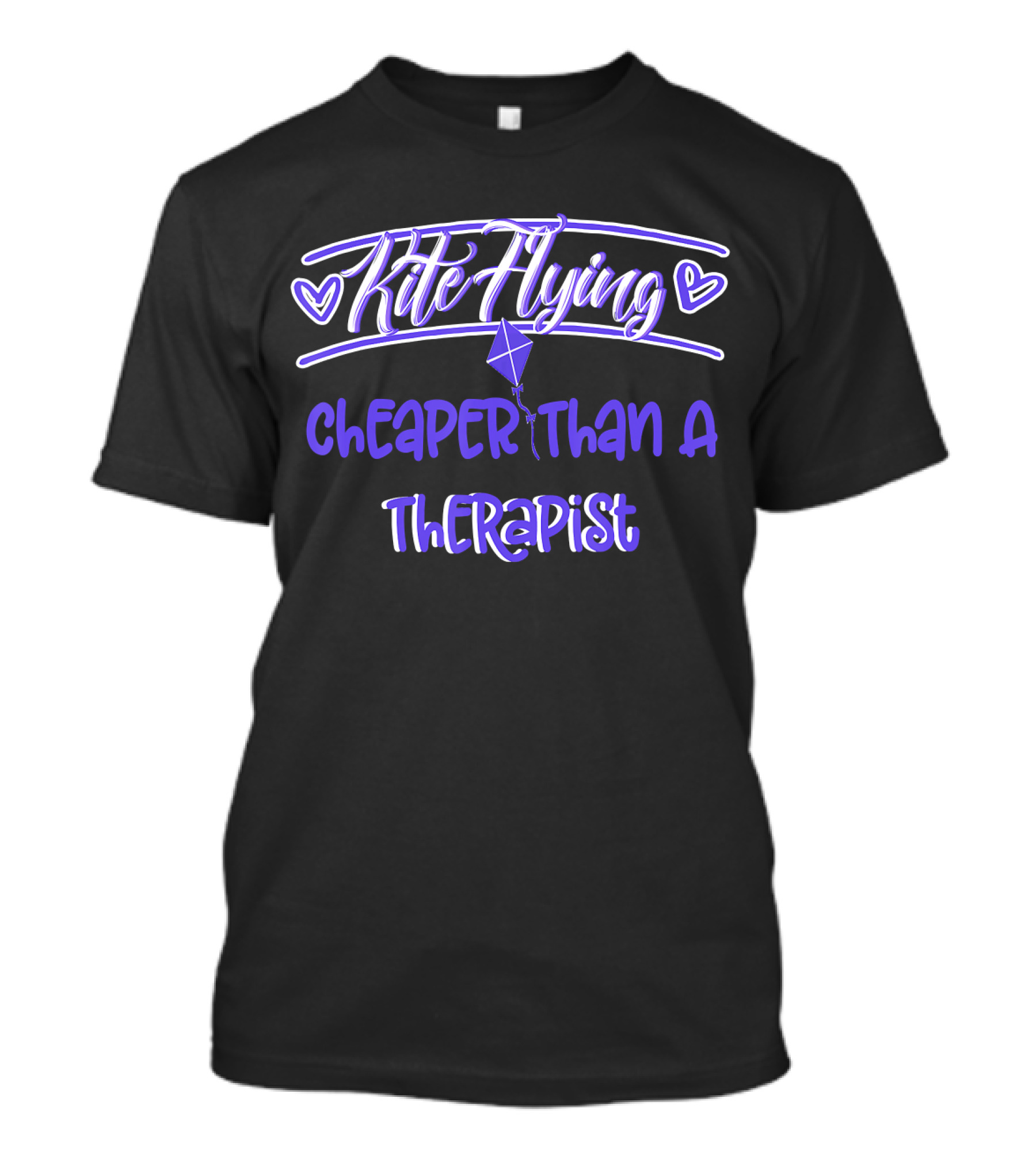 Kite Flying Cheaper Than A Therapist T-Shirt