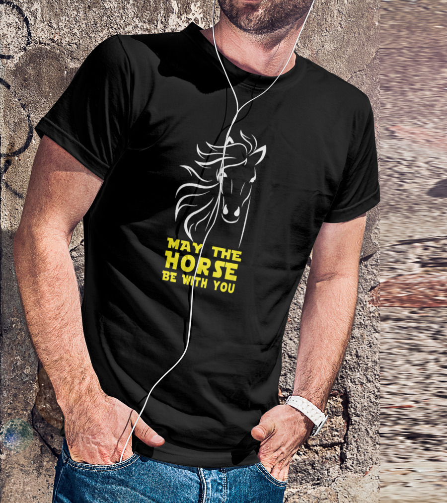 May The Horse Be With You Equine Force Iconic T-Shirt