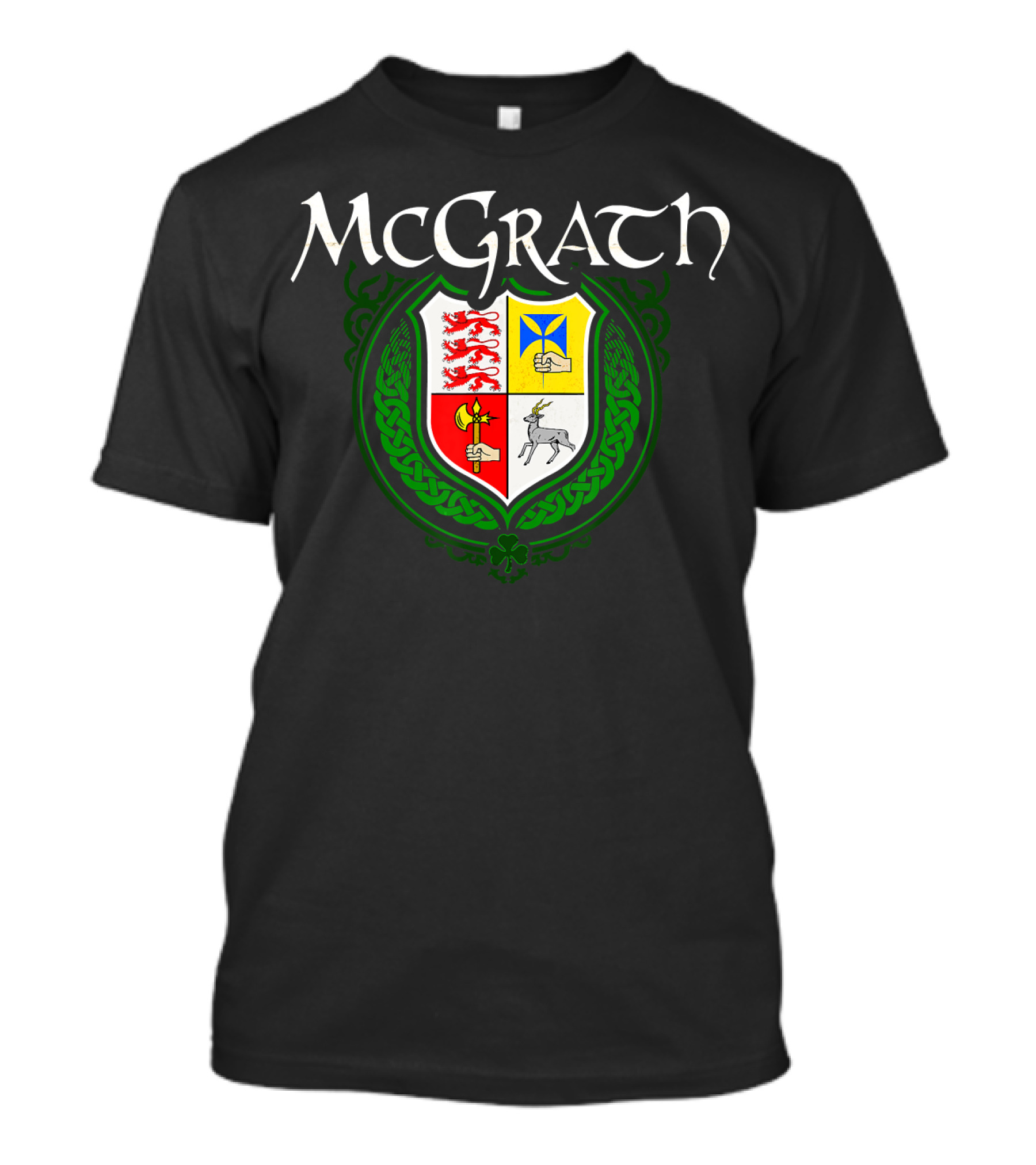 McGrath Surname Irish Family Crest And Shield Symbols T-Shirt