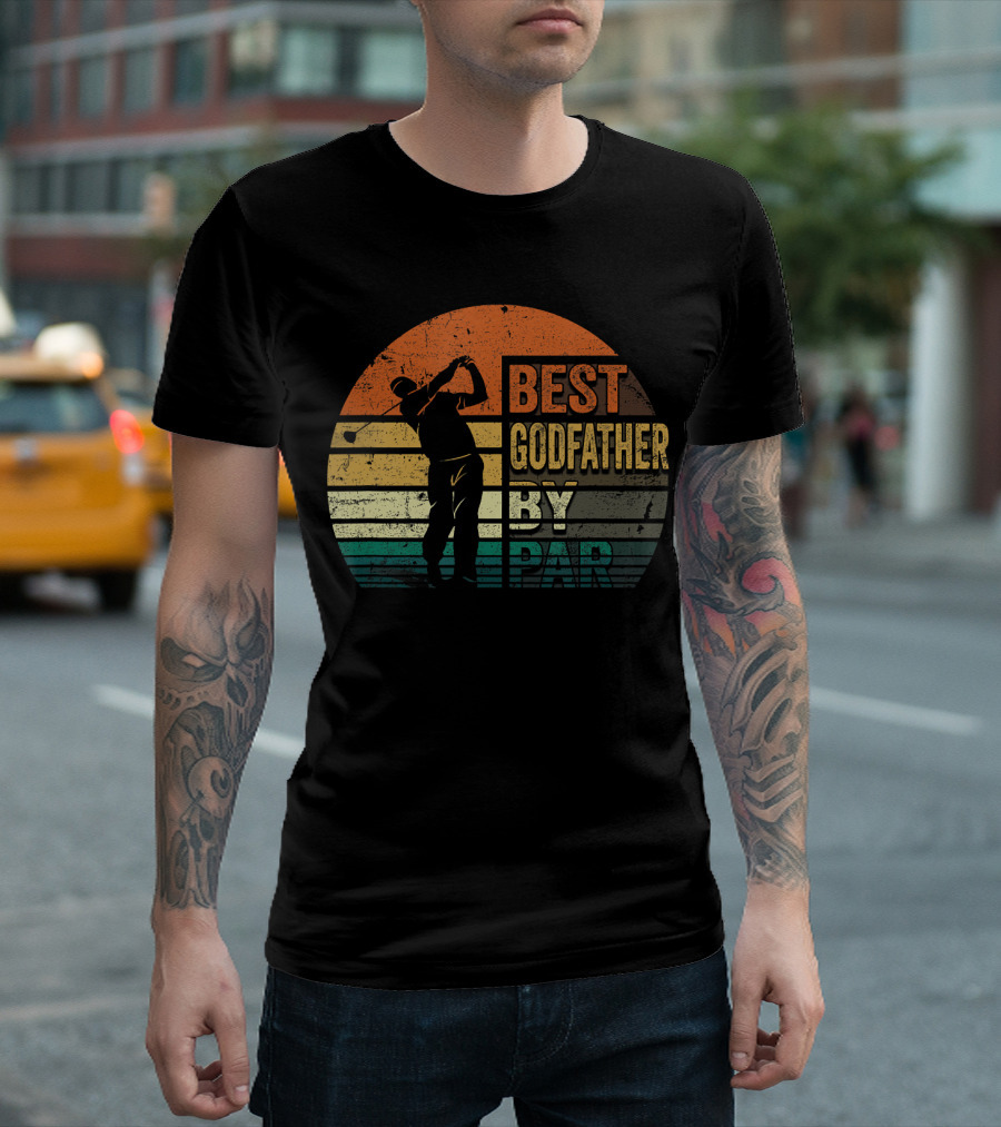 Best Godfather By Par Vintage Golf T-Shirt