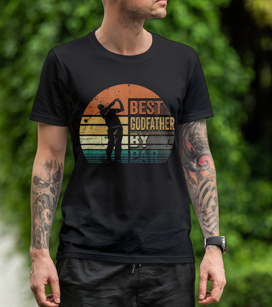 Best Godfather By Par Vintage Golf T-Shirt