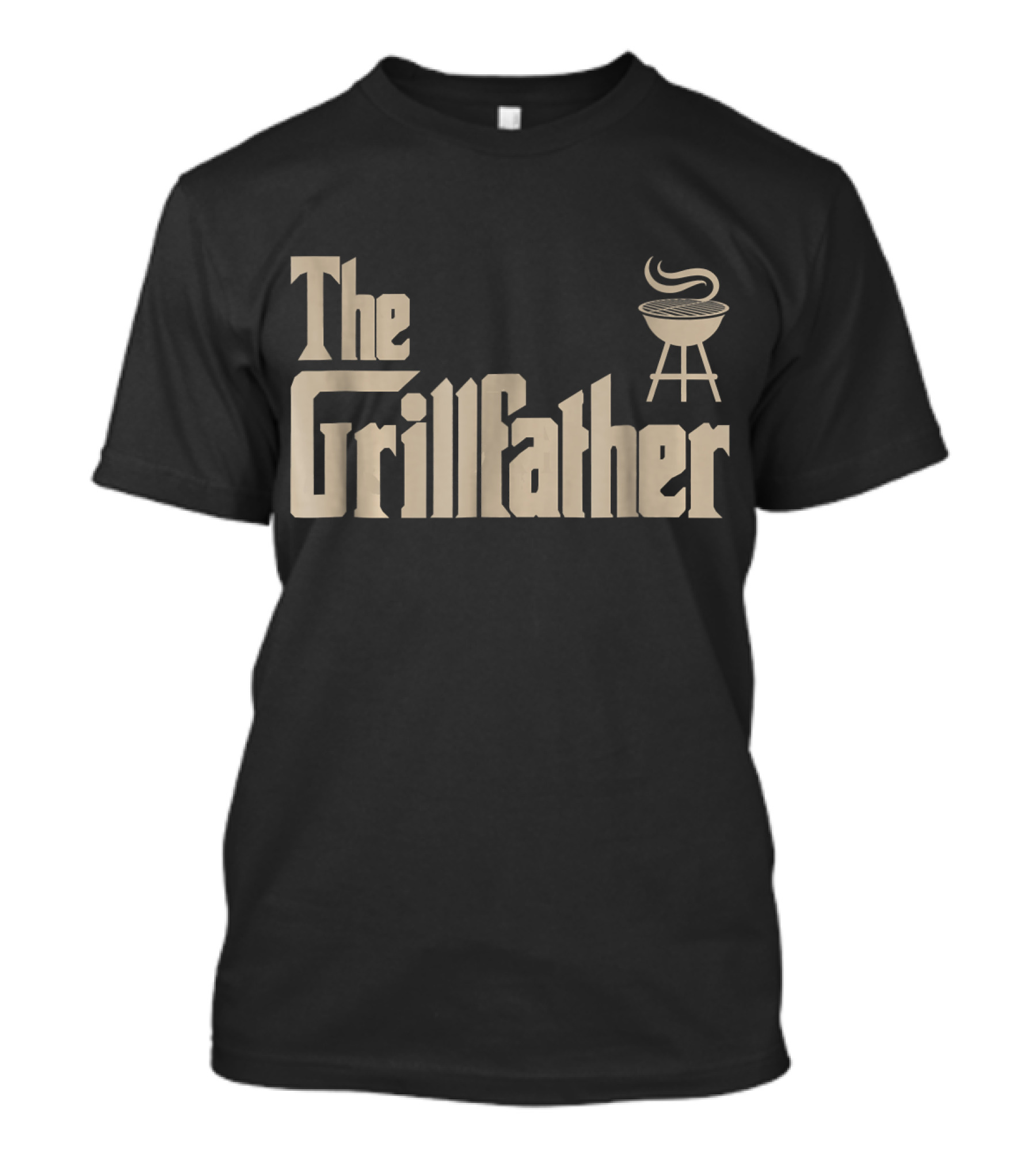 The Grillfather BBQ Dad Apron Iconic Parody Grill Chef T-Shirt