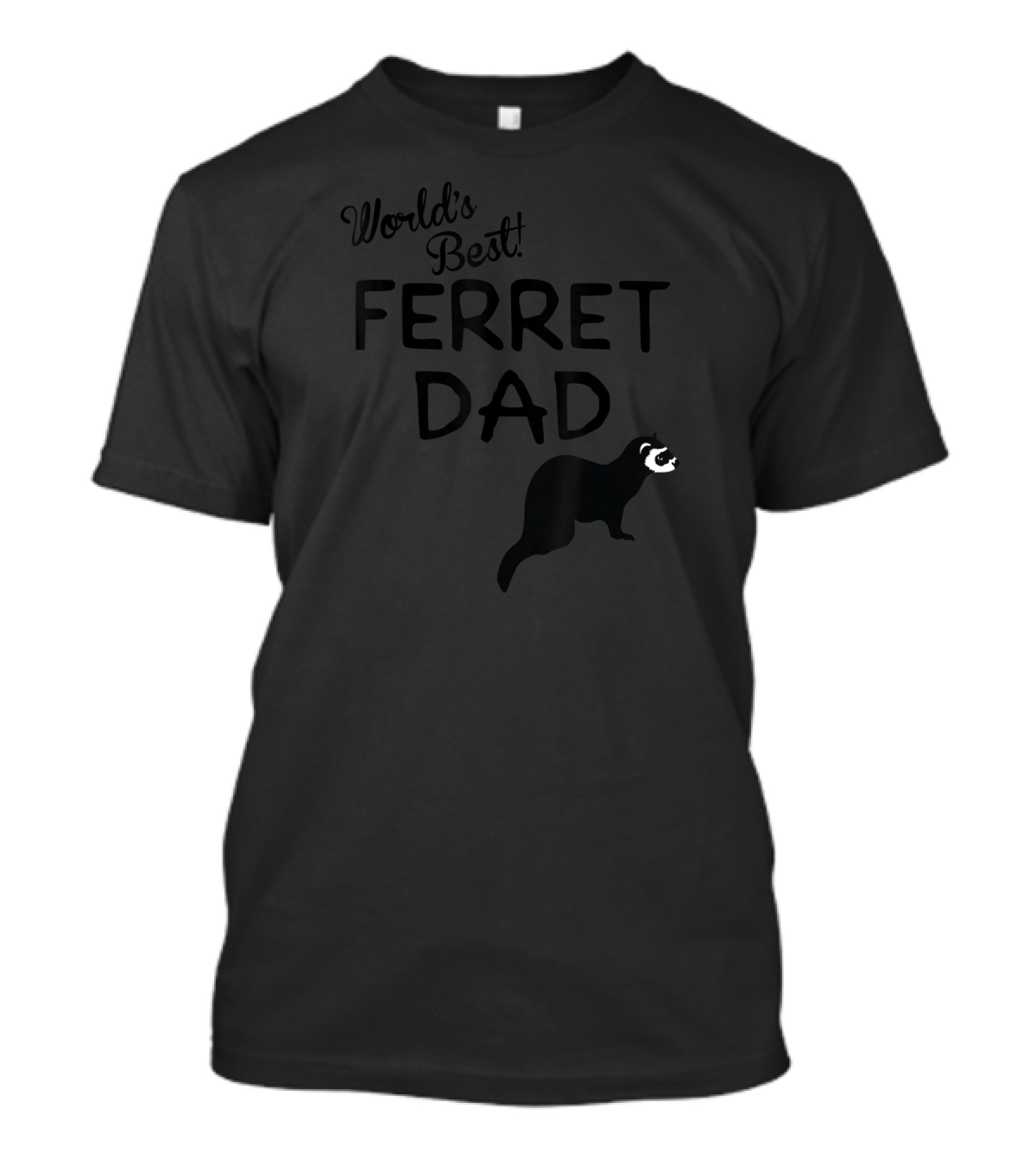 World's Best Ferret Dad Cute Ferret T-Shirt