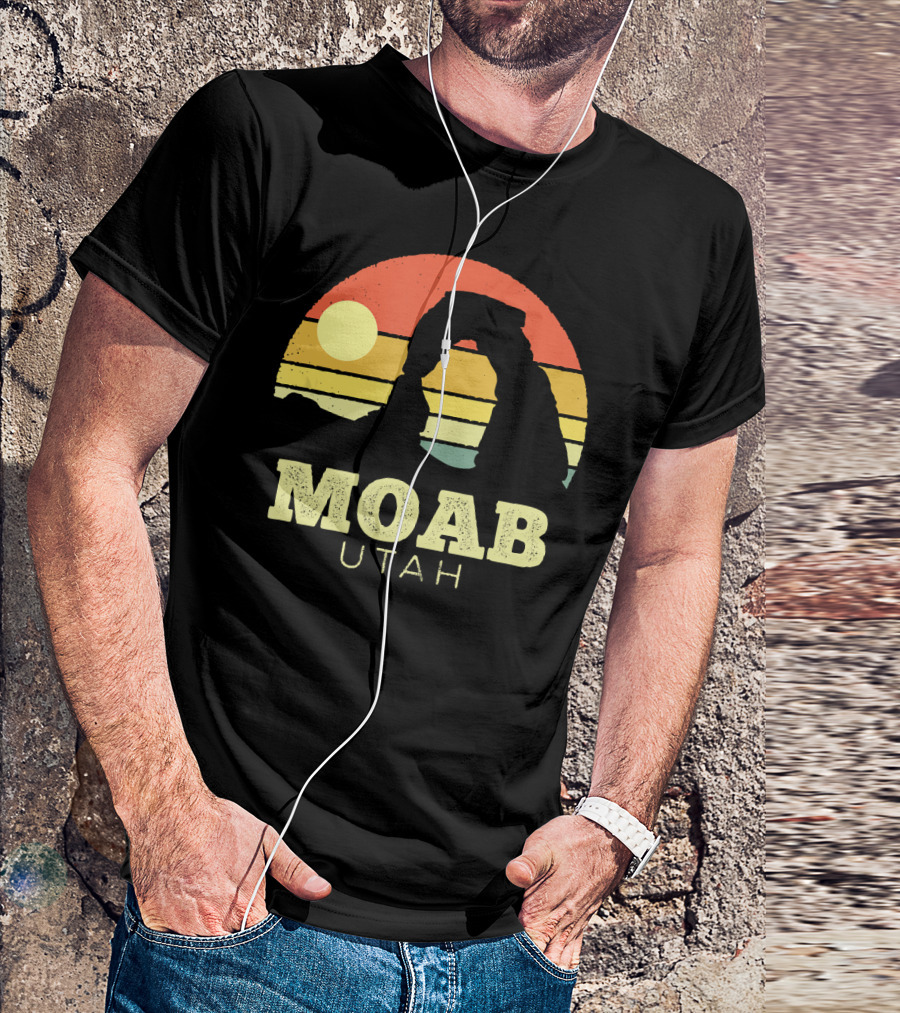 Moab Utah Vintage Sunset Arches T-Shirt