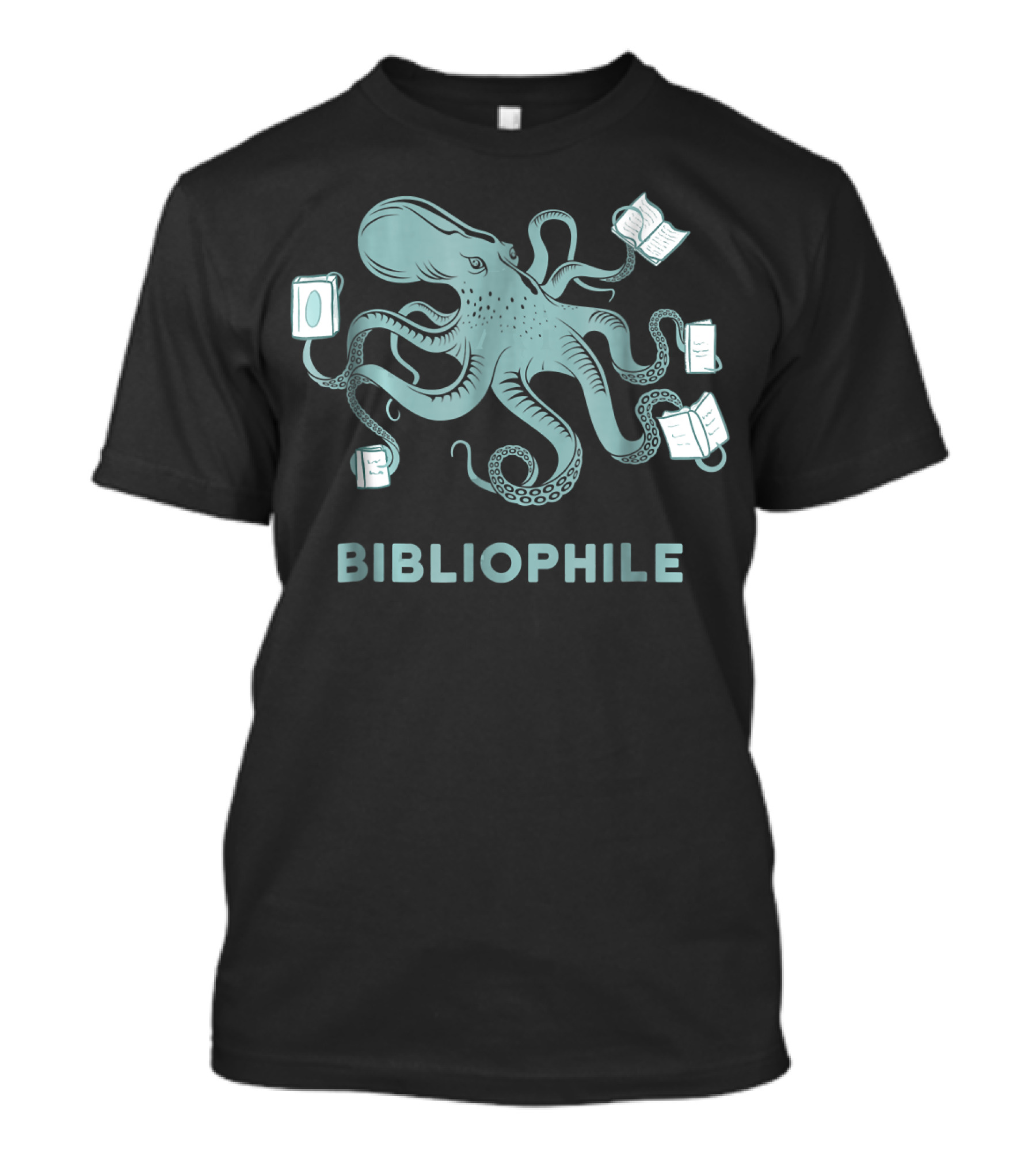 Octopus Bibliophile Book Lover T-Shirt