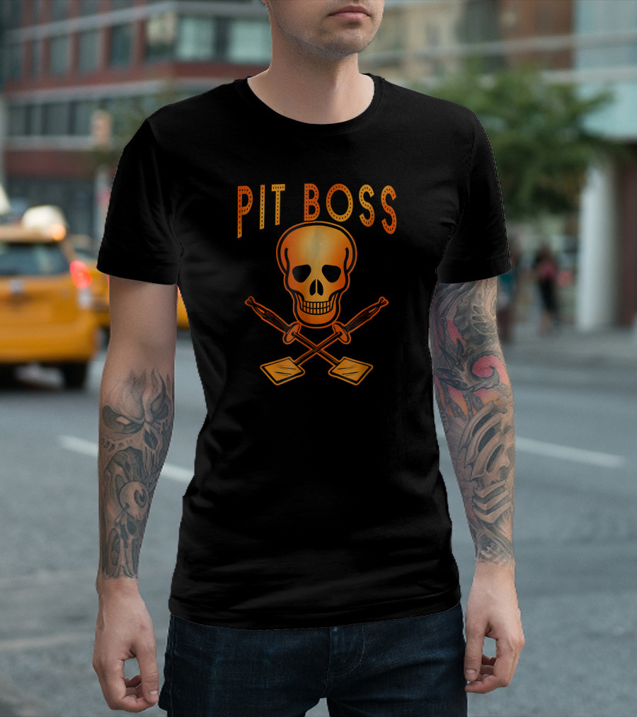 PIT BOSS Grilling Skull And Crossed Spatulas T-Shirt