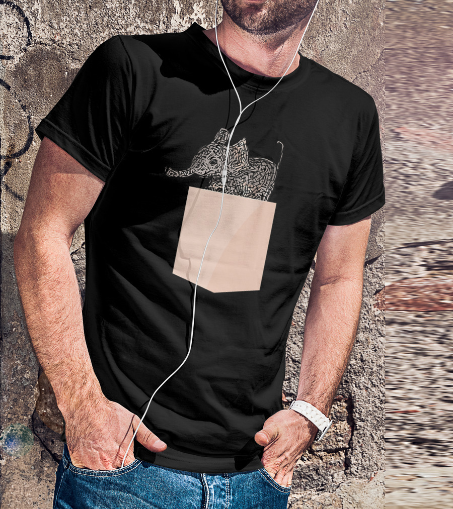 Pocket Elephant Baby Elephant In Your Pocket T-Shirt