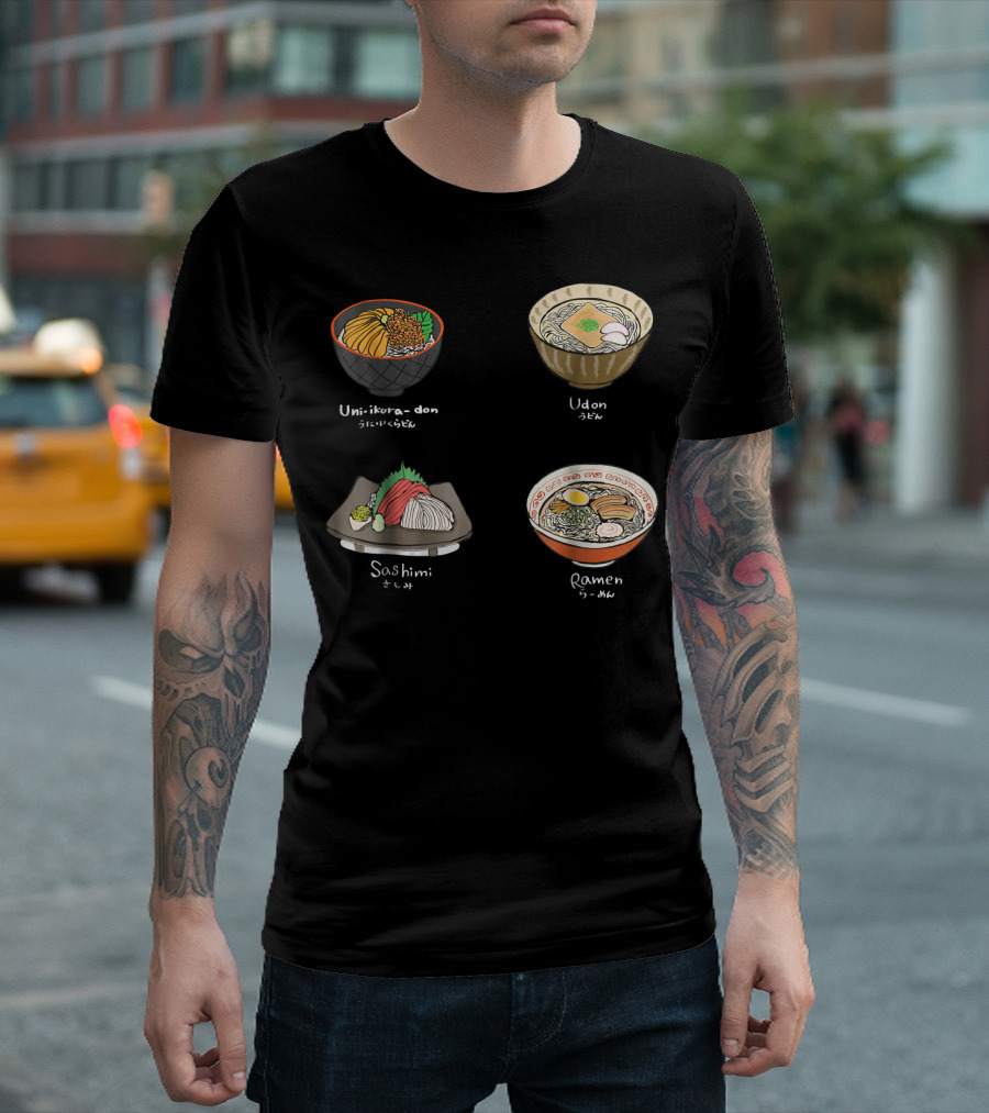 Uni-Ikura Don Udon Sashimi Ramen Japanese Food T-Shirt