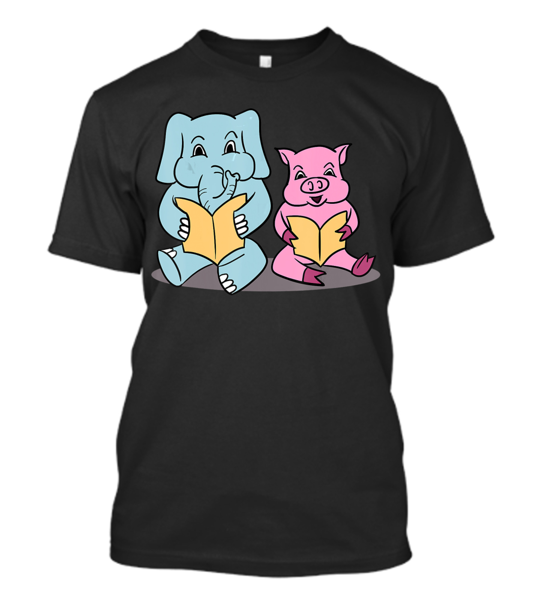 Elephant And Pig Reading Friends Lovely Books T-Shirt