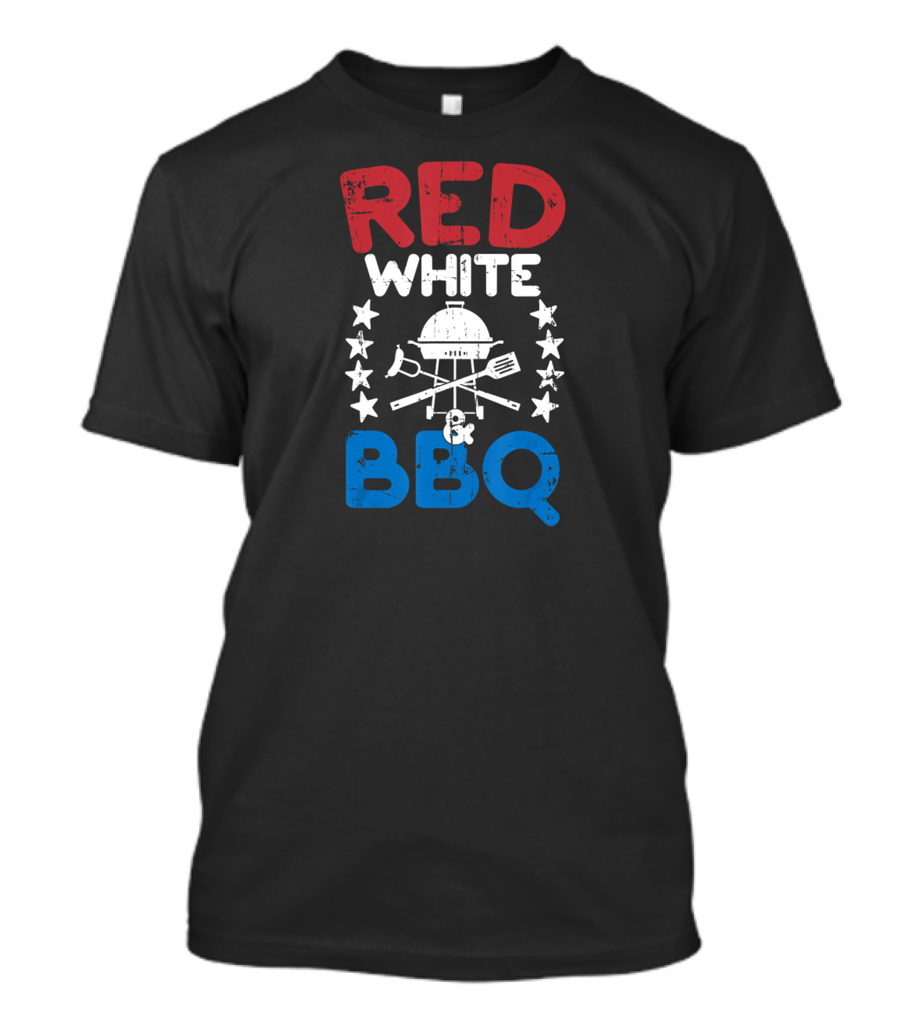 Red White And BBQ Blue American Flag Stars Grill Tools T-Shirt