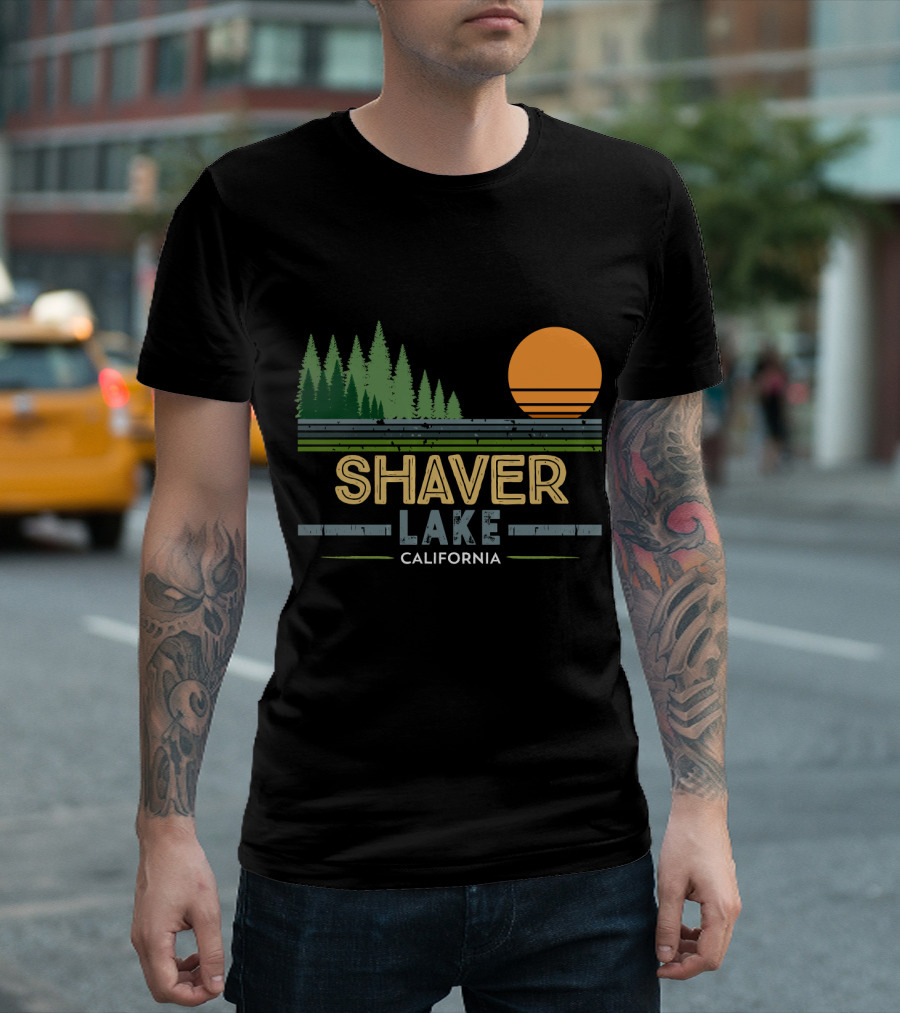Shaver Lake California Forest Sunset Scene T-Shirt