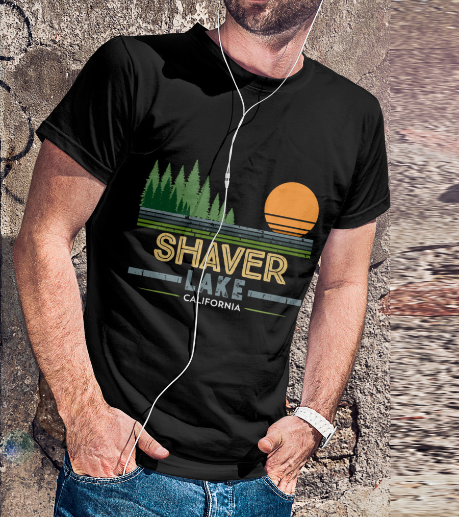 Shaver Lake California Forest Sunset Scene T-Shirt