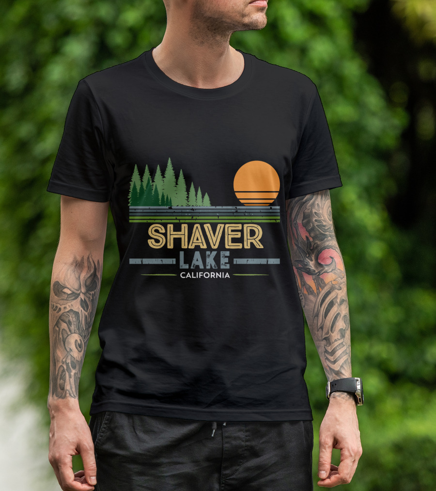 Shaver Lake California Forest Sunset Scene T-Shirt