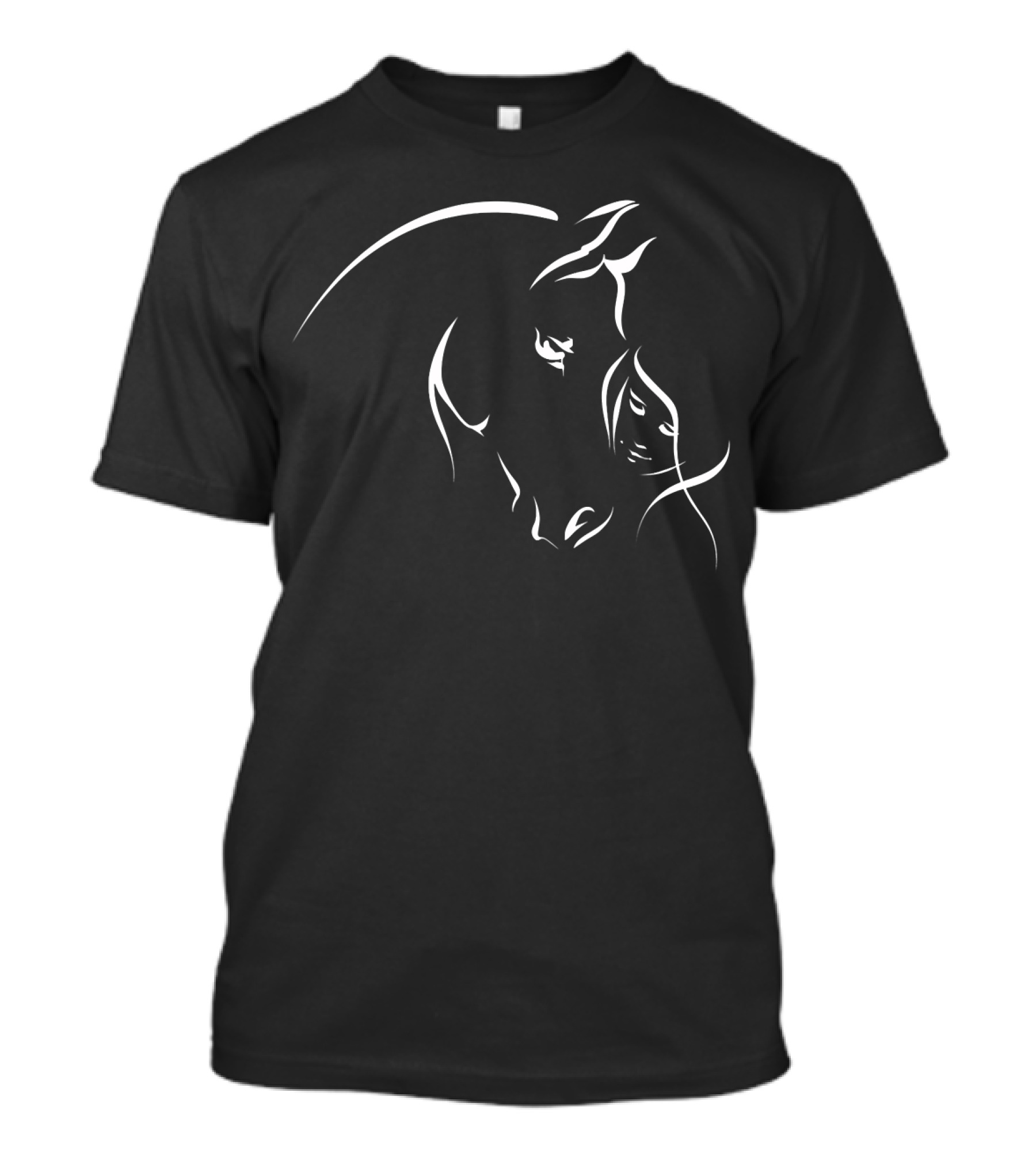 Silhouette Of The Girl And Horse T-Shirt