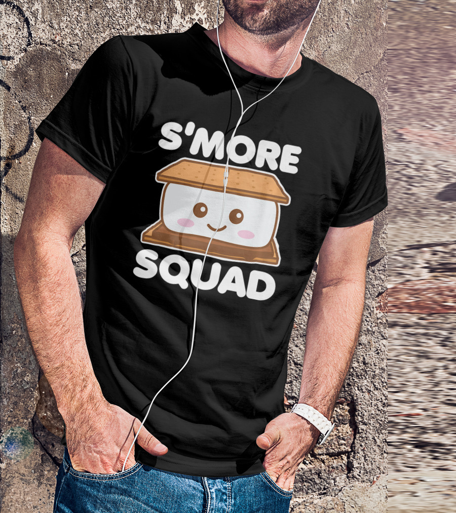 S'more Squad Funny Camping Group Marshmallow Treat T-Shirt