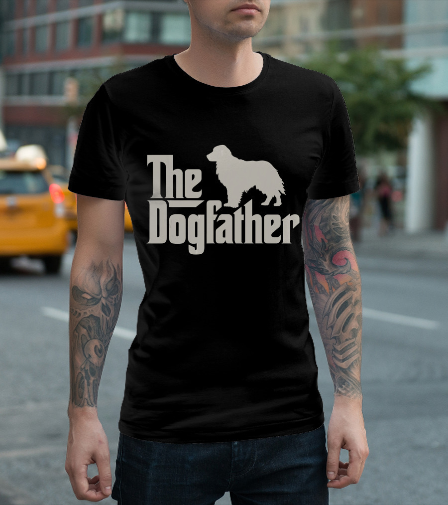 The Dogfather Golden Retriever Funny Dog Owner T-Shirt