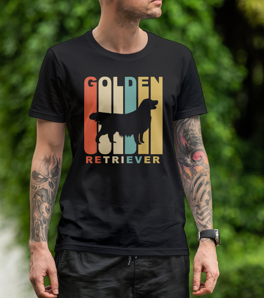 Golden Retriever Retro Vintage T-Shirt