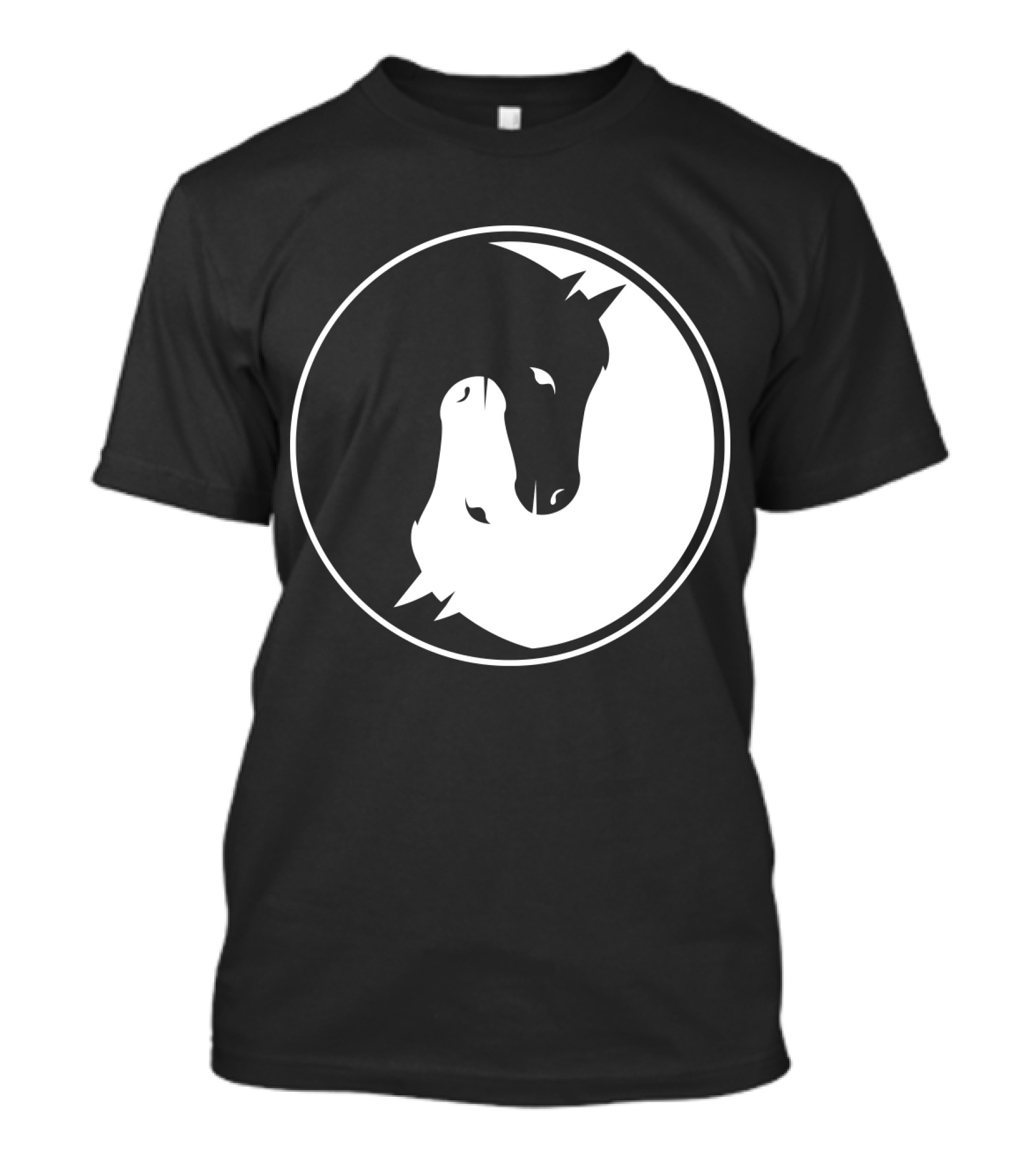 Yin And Yang Horse Circle Symbol For Every Horse T-Shirt