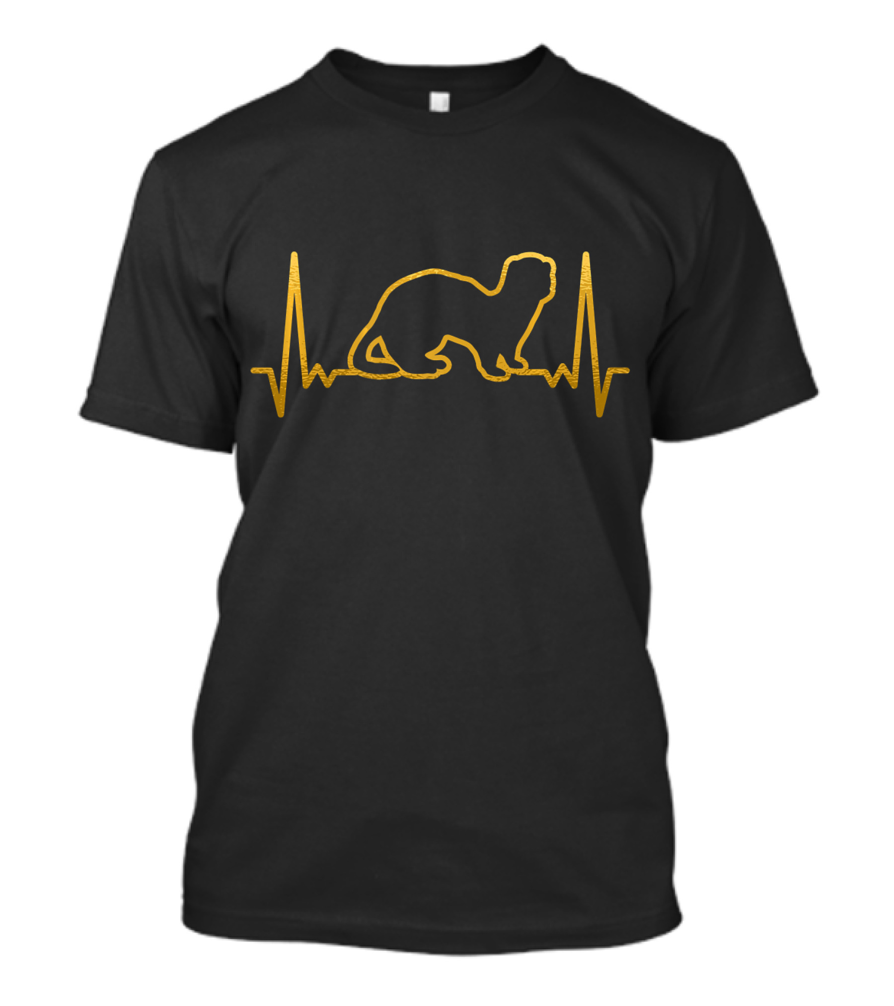 Animal Lover Heartbeat Ferret T-Shirt