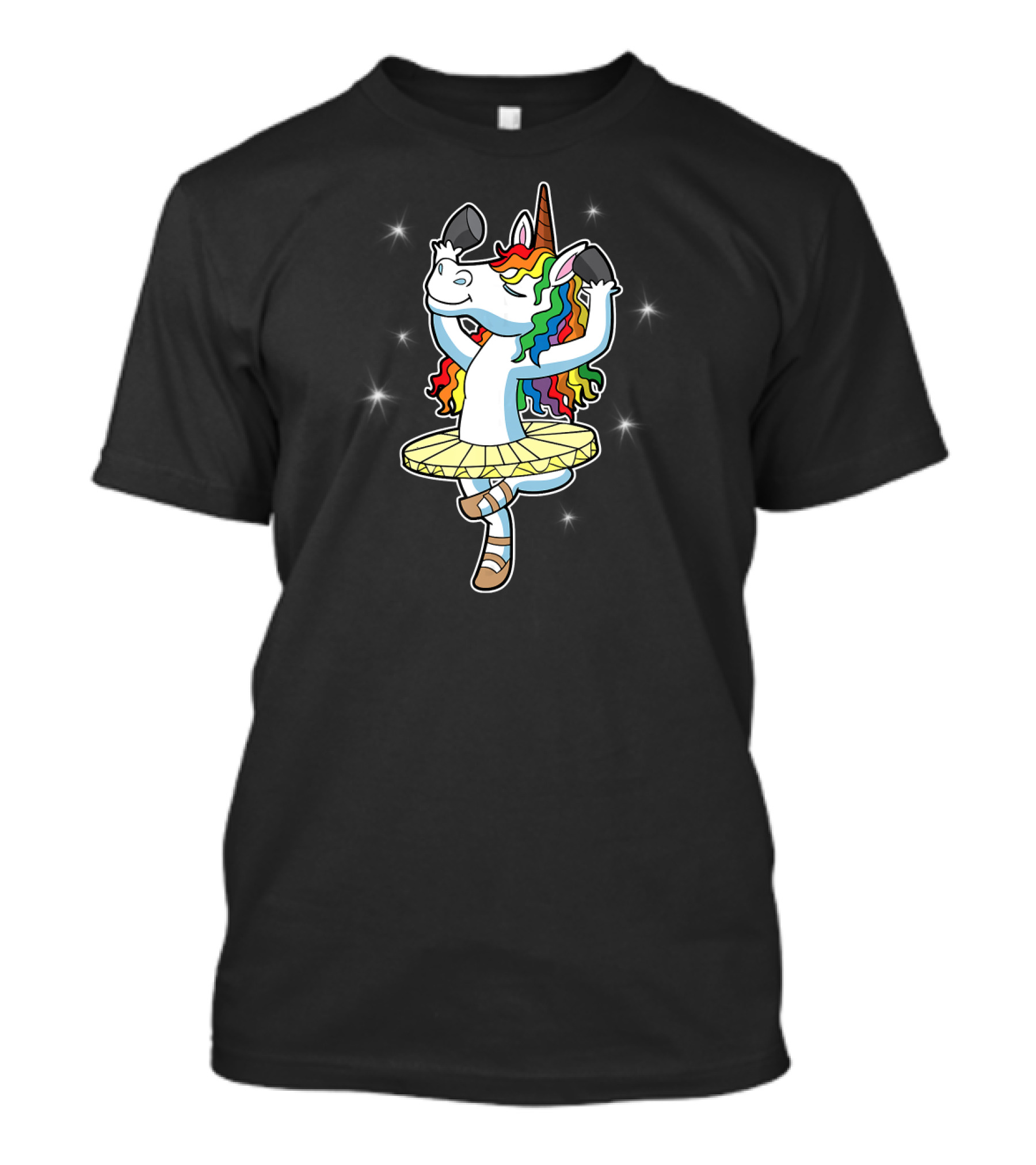 Ballet Dancer Unicorn Rainbow Ballerina T-Shirt