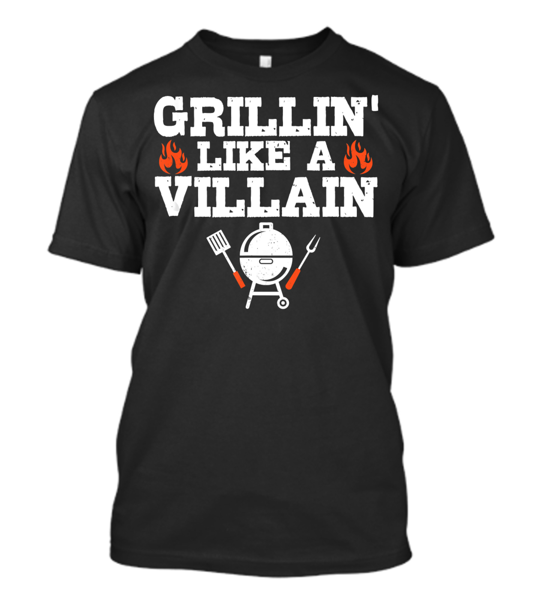 Grillin' Like A Villain BBQ Grilling Cookout T-Shirt