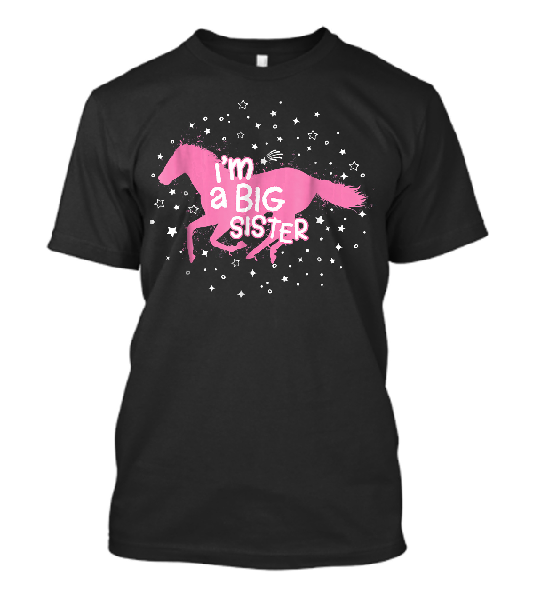 I'm A Big Sister Horse Stars T-Shirt