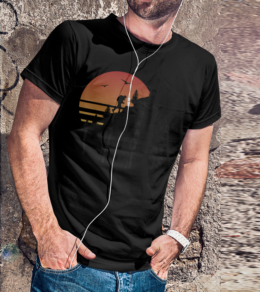 Bring A Compass It's Awkward When You Have To Eat Your Friends Adventure Sunset T-Shirt