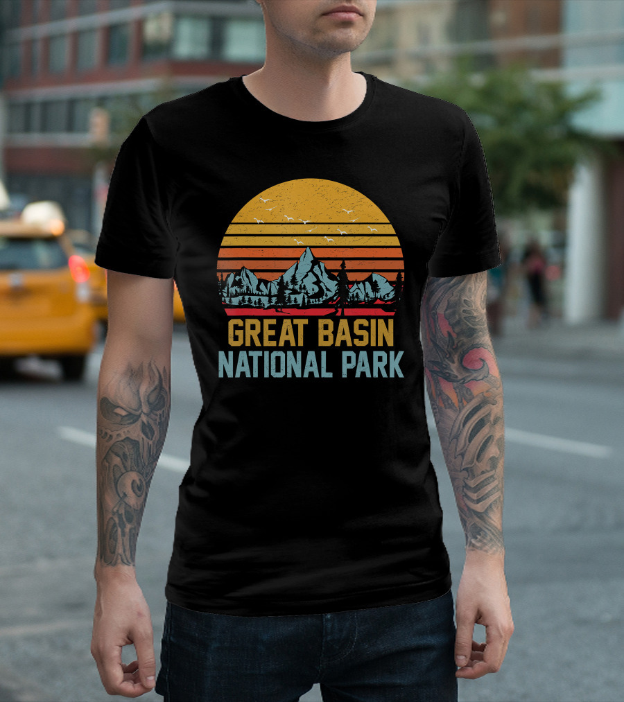 Great Basin National Park Camping Hiking Mountains Scenery T-Shirt