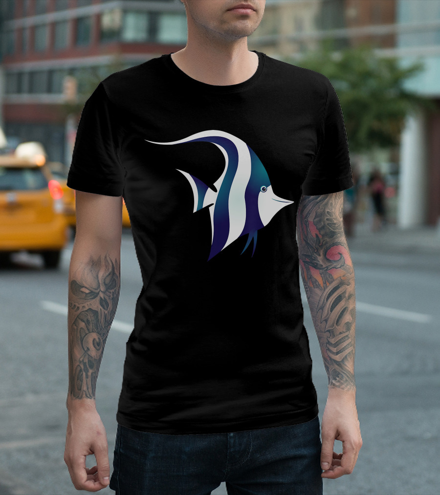 Cool Colorful Ocean Fish Aquarium Tropical Marine Life T-Shirt