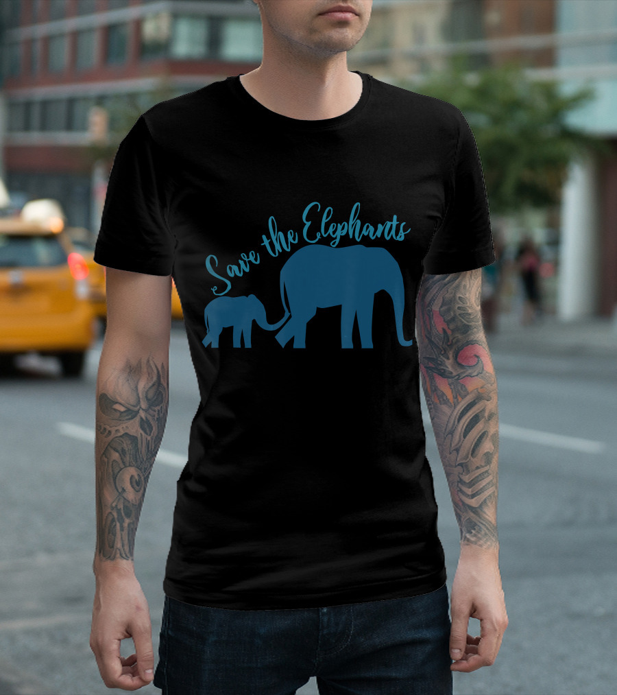 Save the Elephants Beautiful Elephant T-Shirt