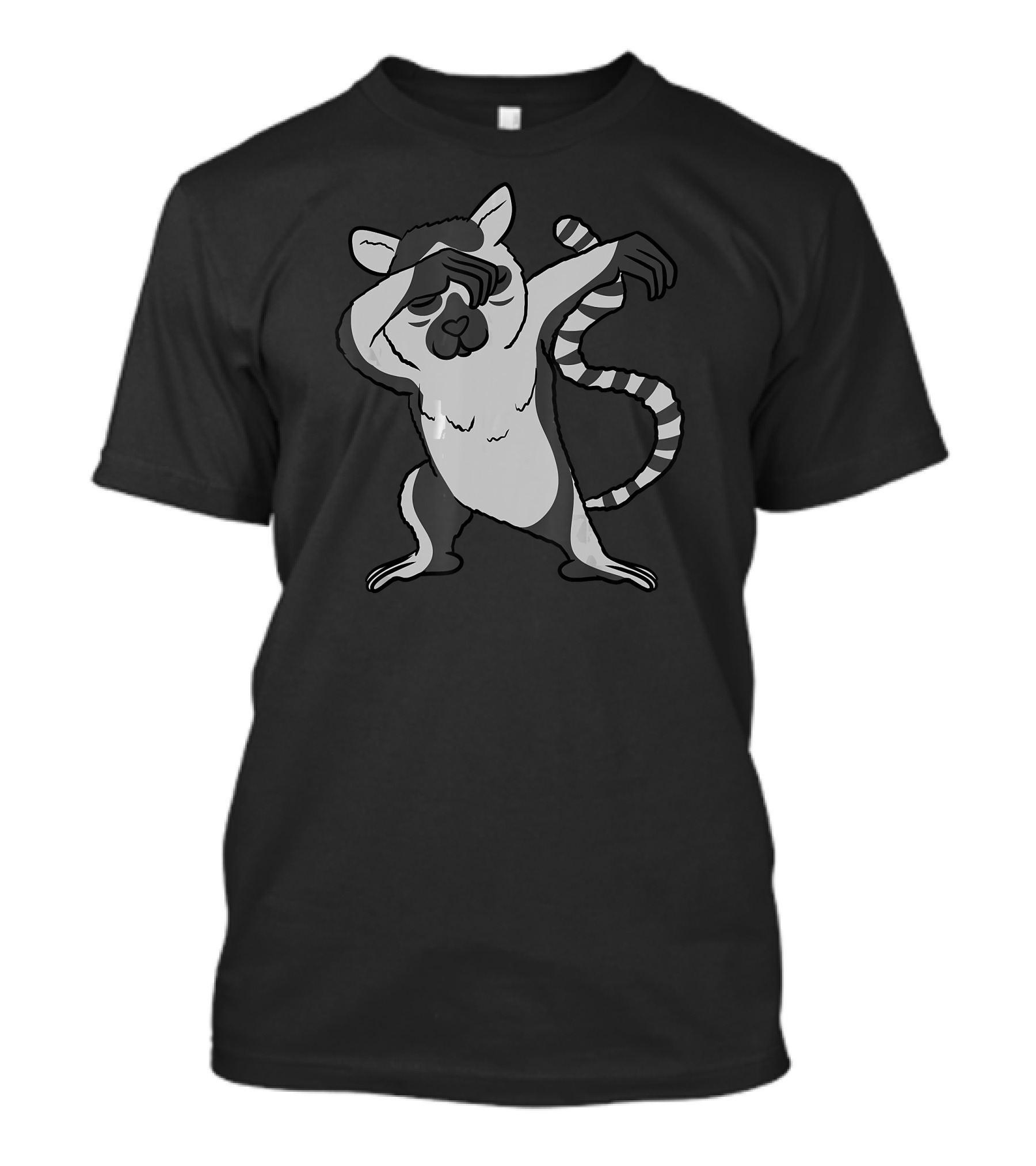 Dabbing Lemur Dab Dance Funny Animal Cartoon T-Shirt