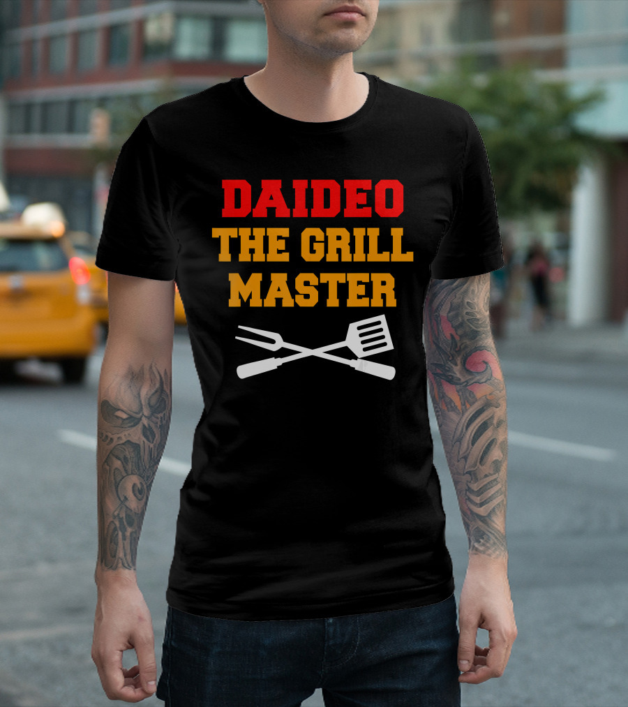 Daideo The Grill Master Irish Grandfather BBQ Flair T-Shirt