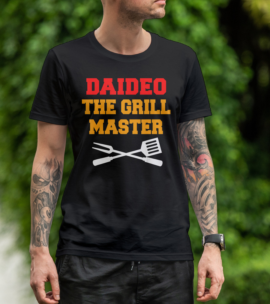 Daideo The Grill Master Irish Grandfather BBQ Flair T-Shirt