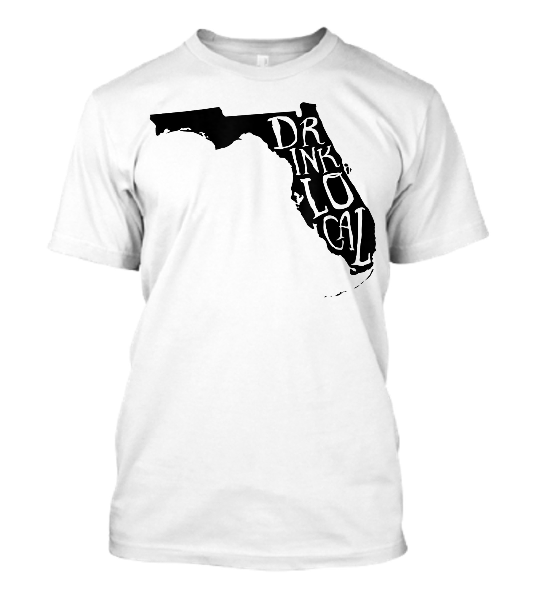 Drink Local Craft Beer Florida State Outline T-Shirt