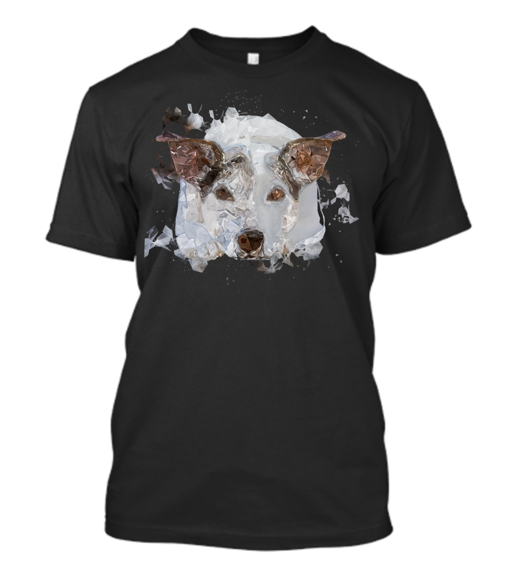 Jack Russell Terrier Dog Lowpoly Geometric Polygon T-Shirt