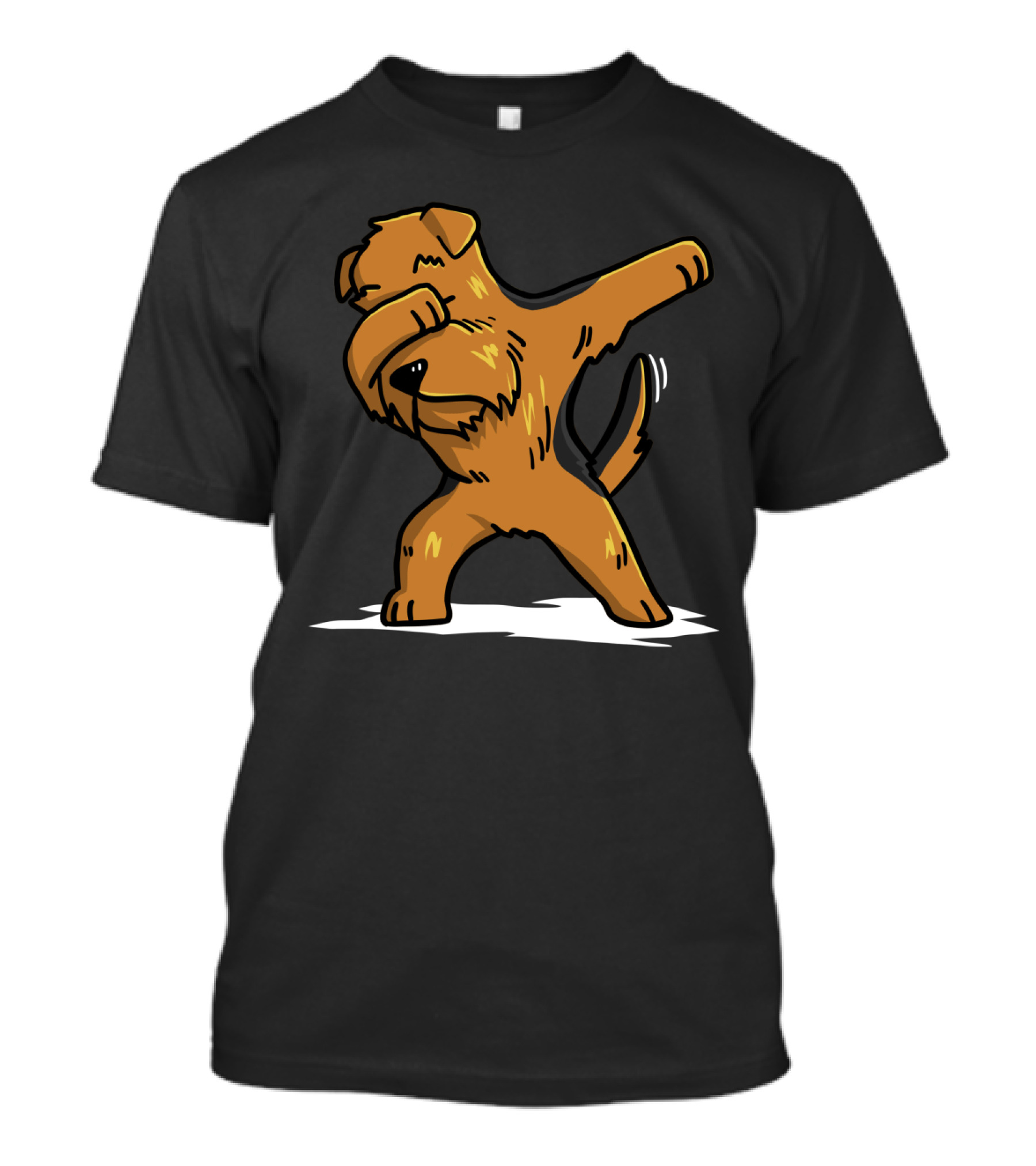 Airedale Terrier Performing Dab Dance Move With Playful Pose T-Shirt