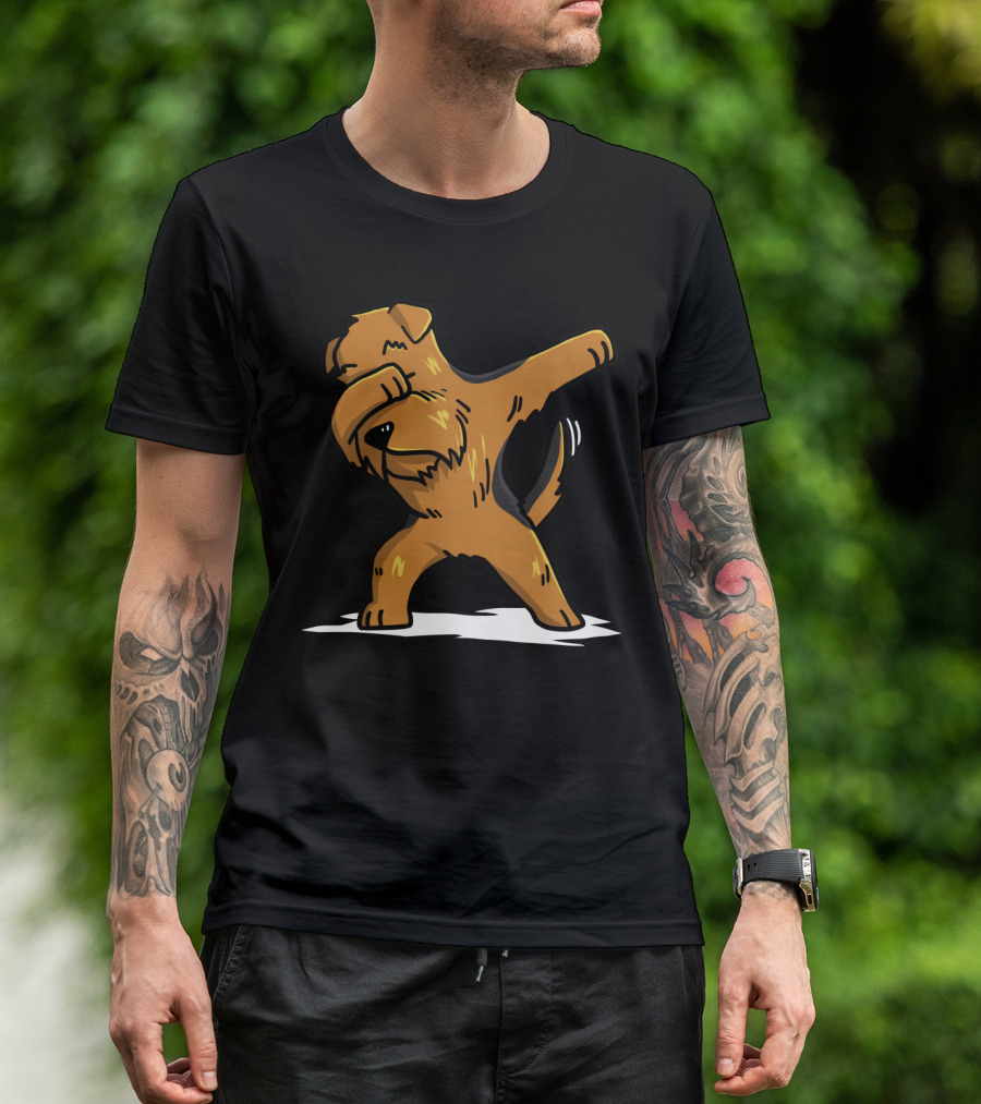 Airedale Terrier Performing Dab Dance Move With Playful Pose T-Shirt