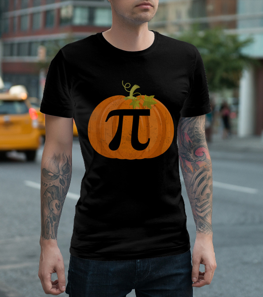 Funny Math Geeks Pumpkin Pi T-Shirt