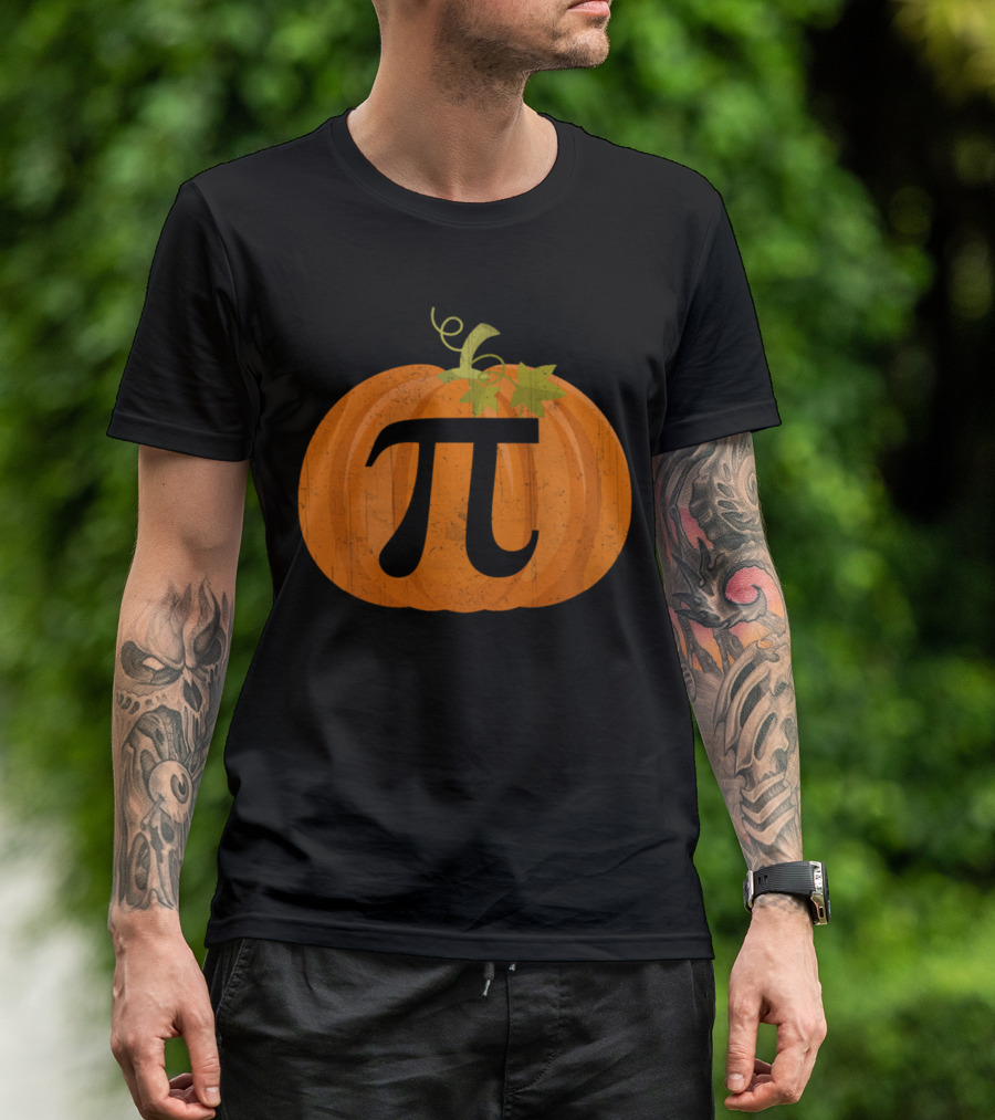 Funny Math Geeks Pumpkin Pi T-Shirt